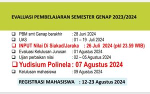 “Yudisium Prodi TSL Dijadwalkan 29 Juli 2024, Menyusul Yudisium Jurusan Teknik pada 1 Agustus 2024”